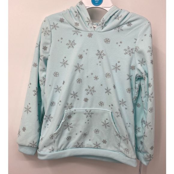 Carter's Other - Carter's Teal Snowflake Fleece Hooded Sweater